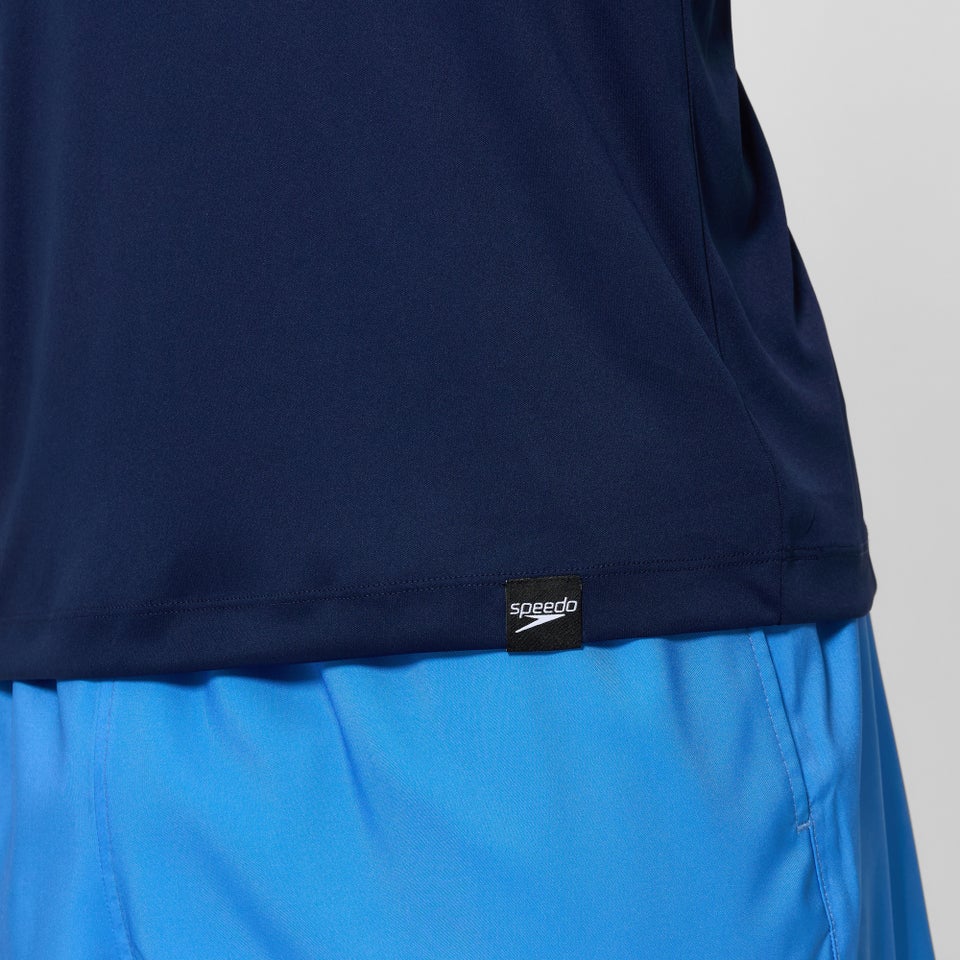 Men's Graphic Long Sleeve Swim Shirt Navy/Red