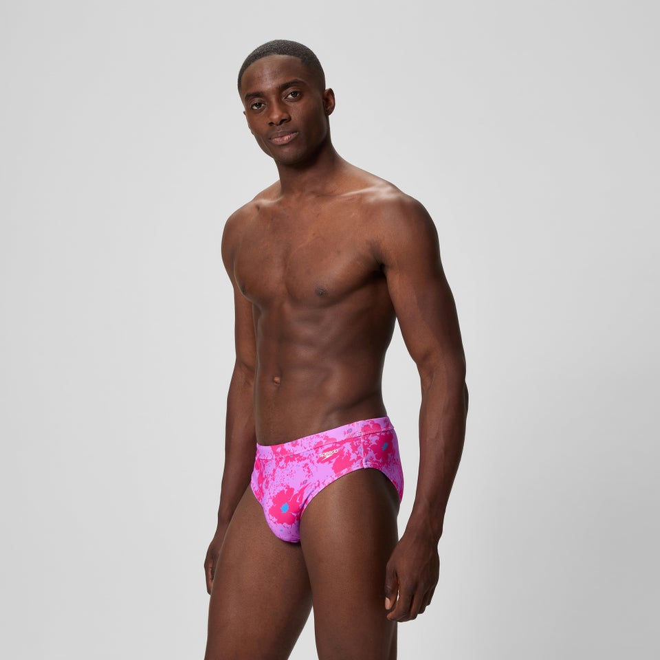Men's The Speedo Printed 3" Brief Pink