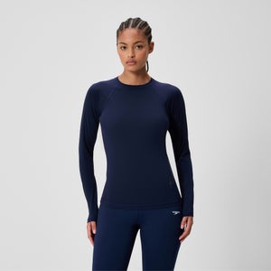 Women's Boom Solid Long Sleeve Rashguard Navy
