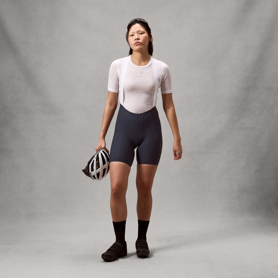 Women's Loop Bib Shorts - Carbon Grey