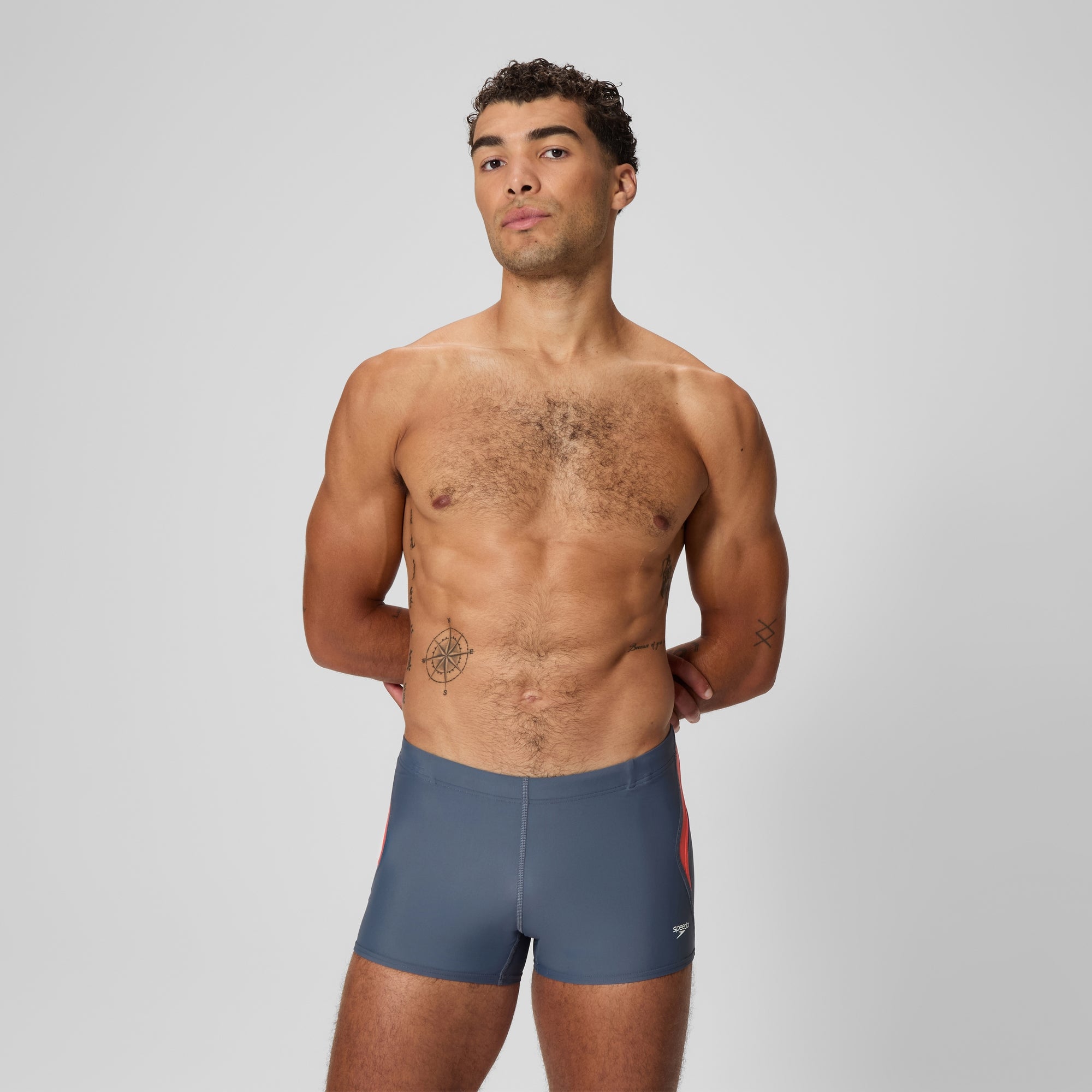 Men's Beachstar Splice Square Leg Gray/Pink | Speedo USA