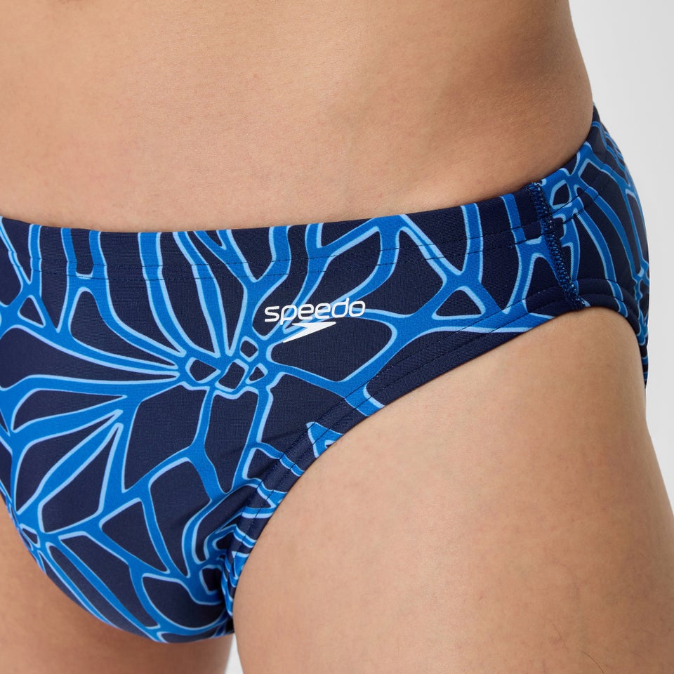 Men's Club Training Printed Brief Blue