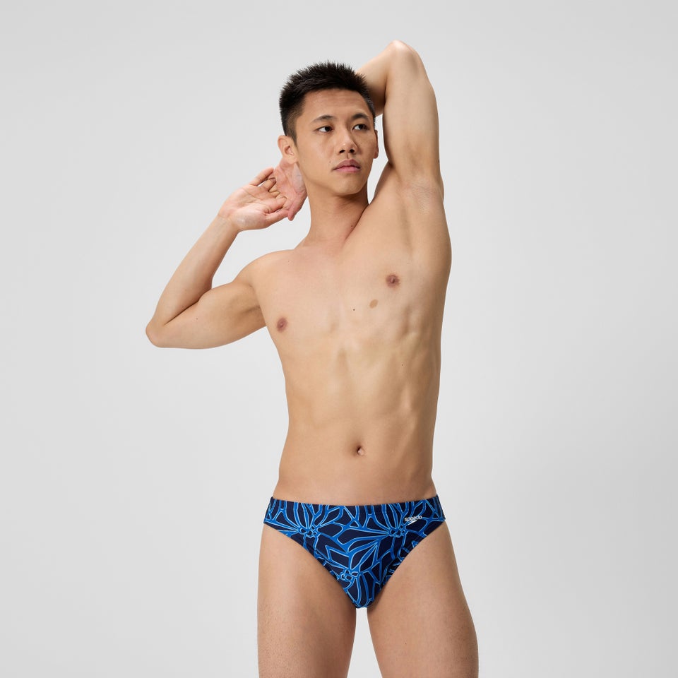 Men's Club Training Printed Brief Blue