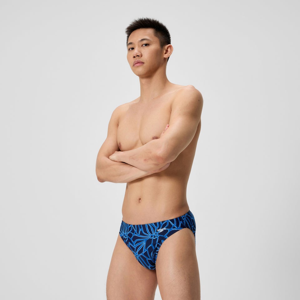Men's Club Training Printed Brief Blue