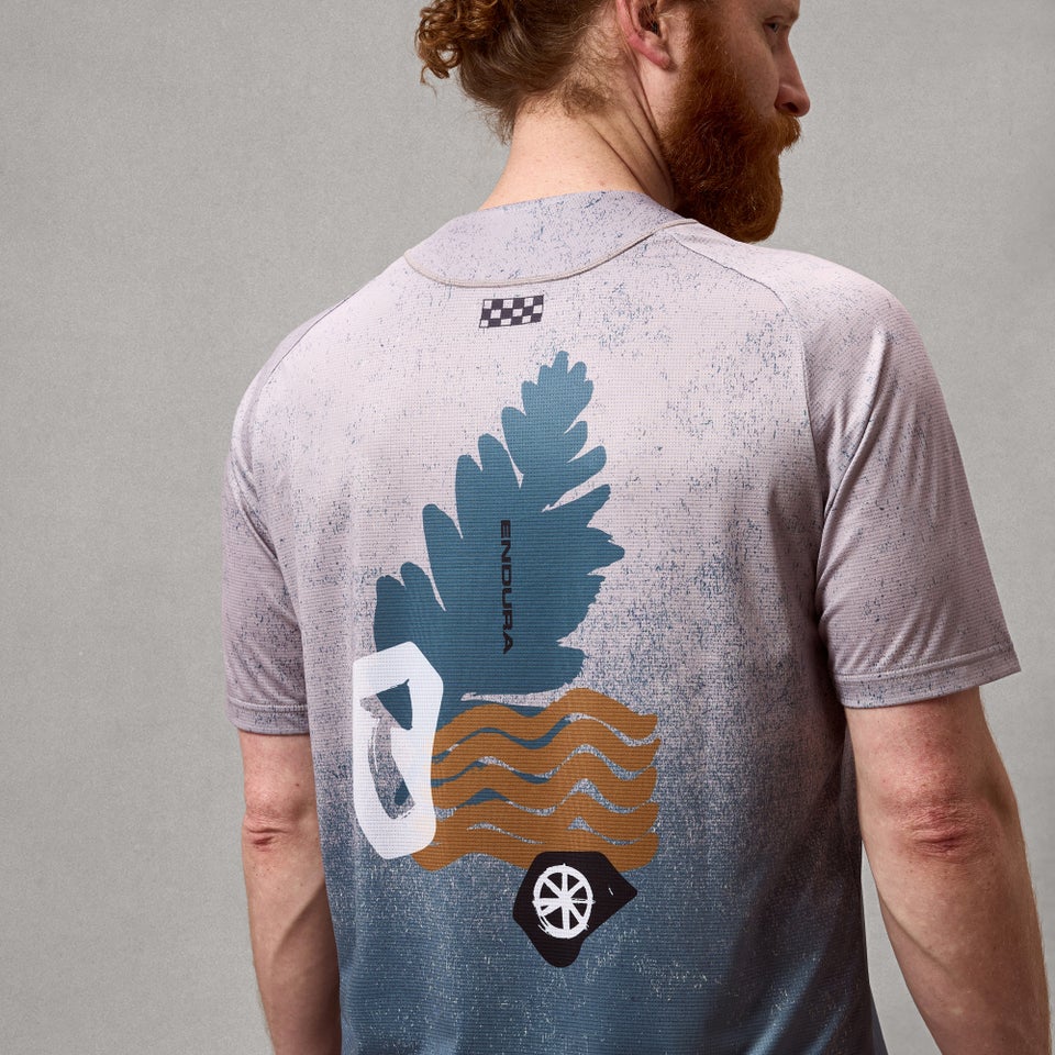 Herren SingleTrack K/A Print T-Shirt - Titanium