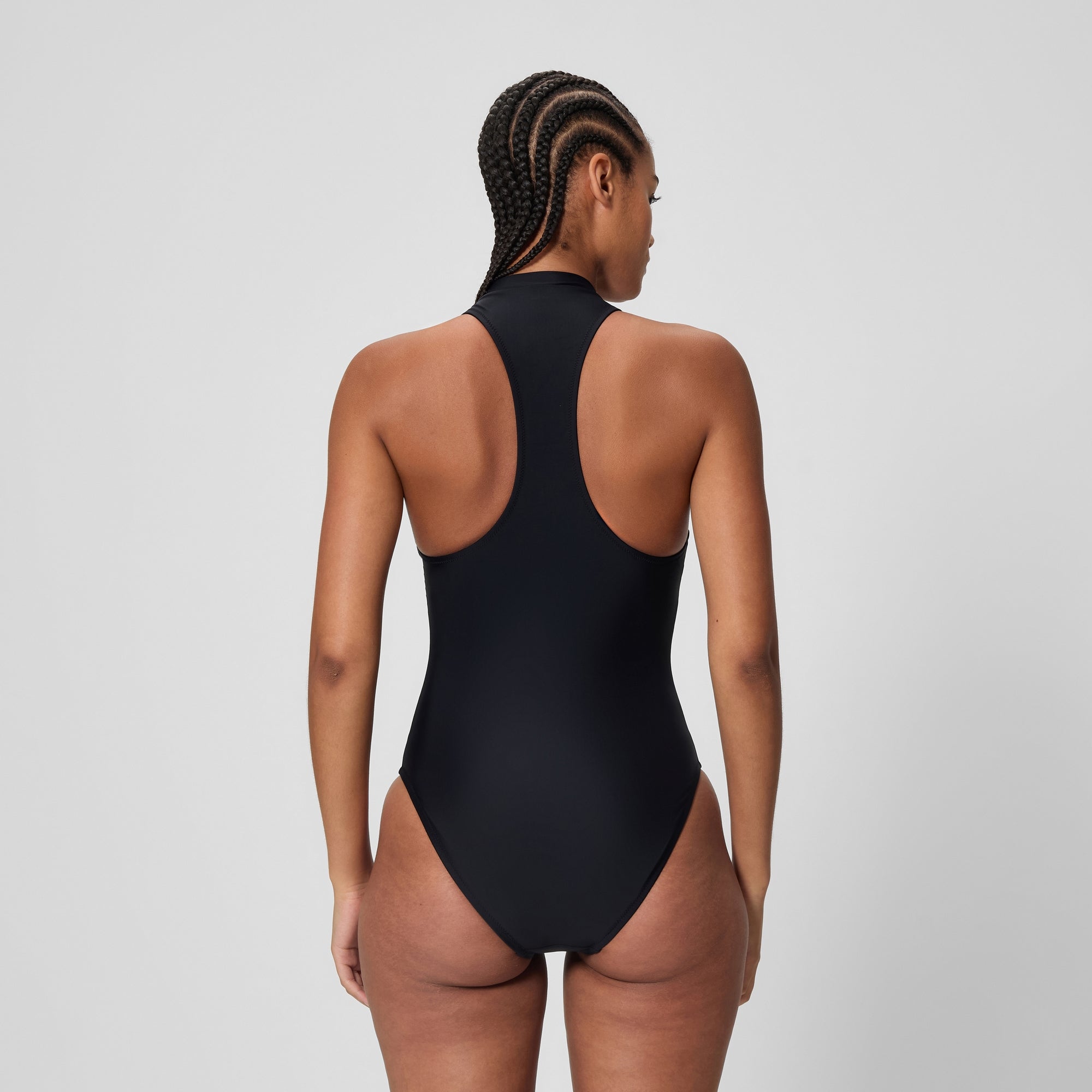Women's Ocean Flex Zip One Piece Black/Green | Speedo USA