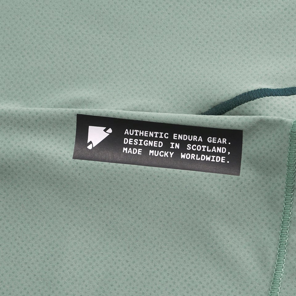 Damen AllTrack Rout L/A Tech T-Shirt - Salbei Grün