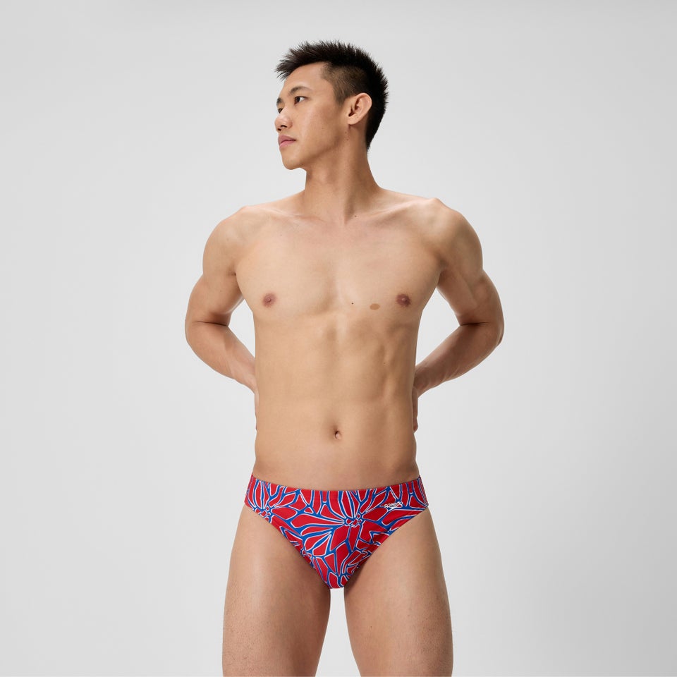 Men's Club Training Printed Brief Red/White/Blue