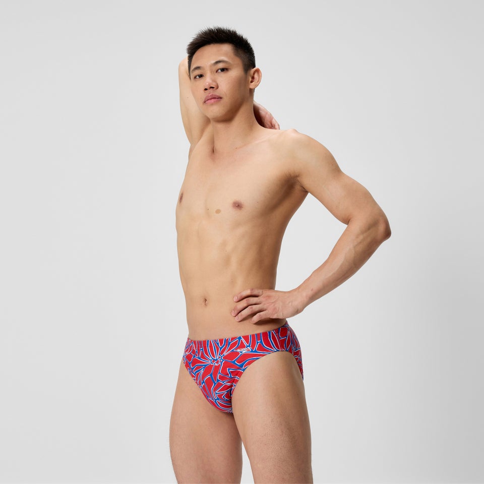Men's Club Training Printed Brief Red/White/Blue