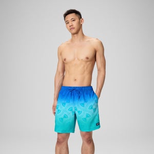 Men's Redondo Edge Printed 18" Swim Shorts Blue