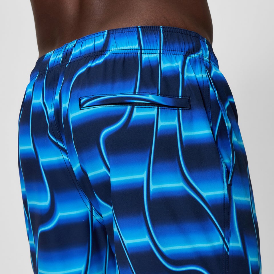 Men's Redondo Edge Printed 16" Swim Shorts Navy/Blue