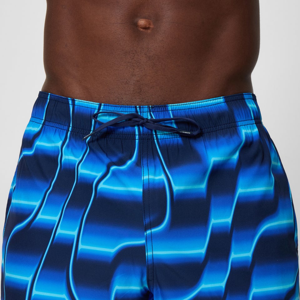 Men's Redondo Edge Printed 16" Swim Shorts Navy/Blue