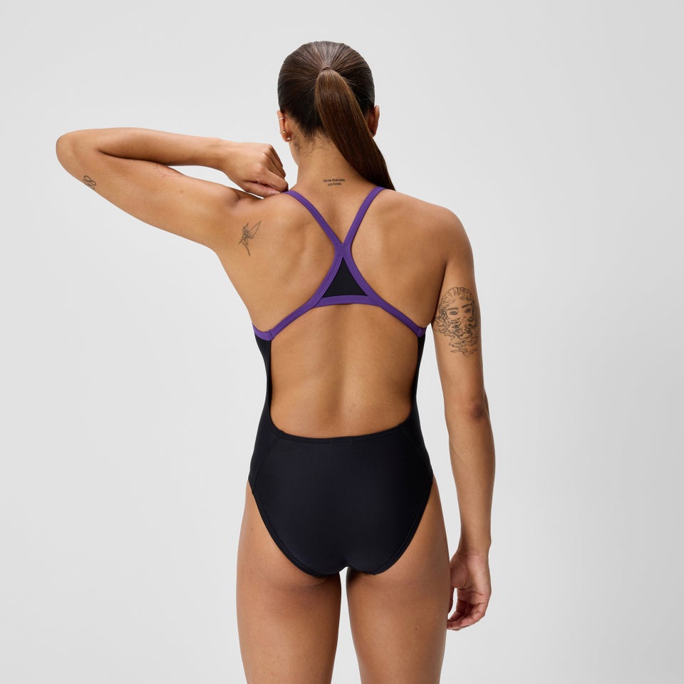 Women's Club Training Turnback One Piece Black/Purple