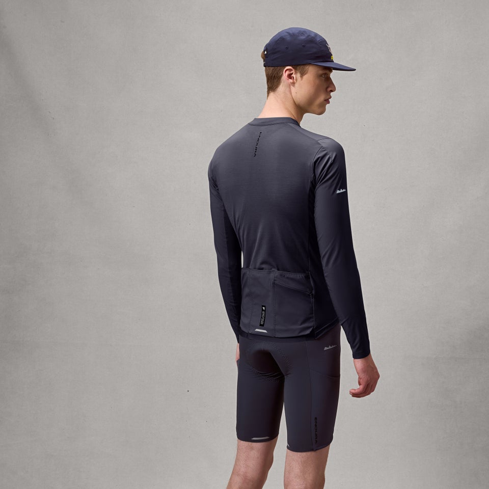 Herren AllTrack Ride L/A Trikot - Carbon Grau