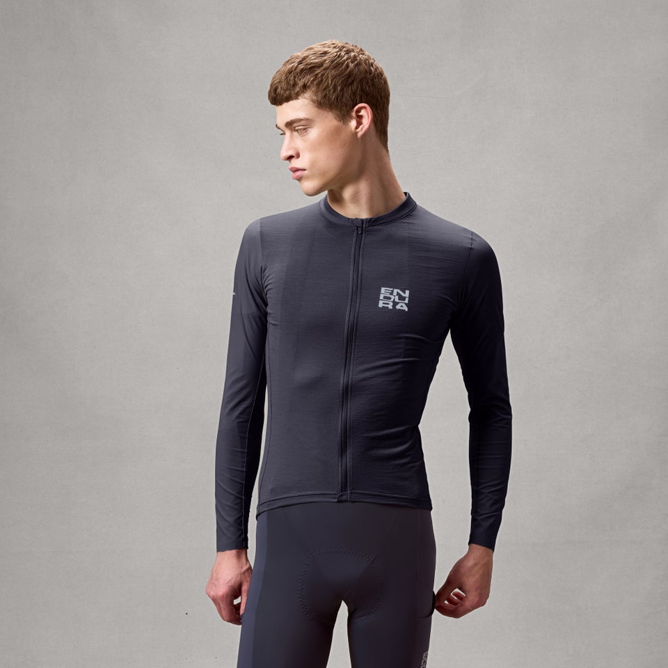 Herren AllTrack Ride L/A Trikot - Carbon Grau