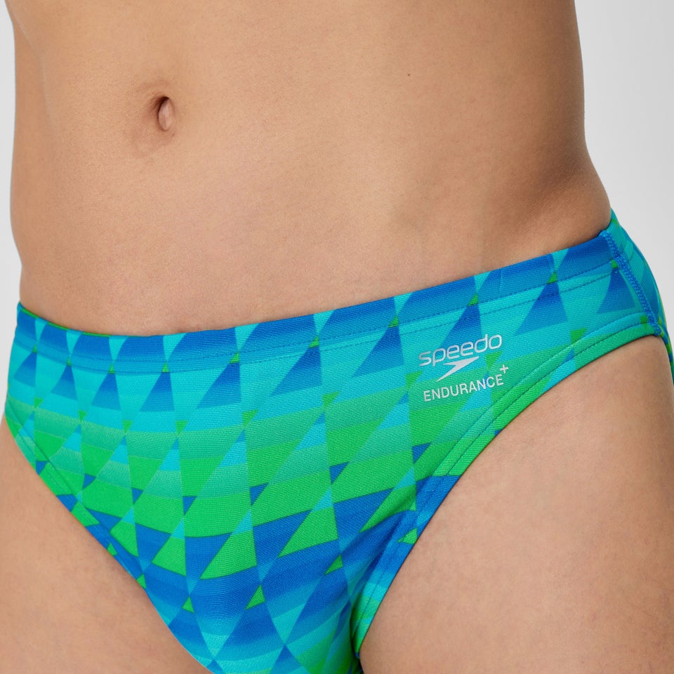 Men's Club Training Printed Brief Green/Blue