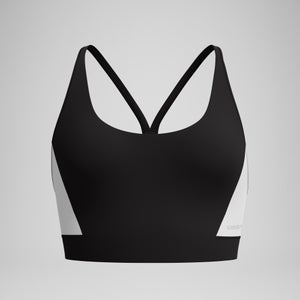 Haut de bikini à blocs de couleurs pour femmes, sarcelle/bleu marine