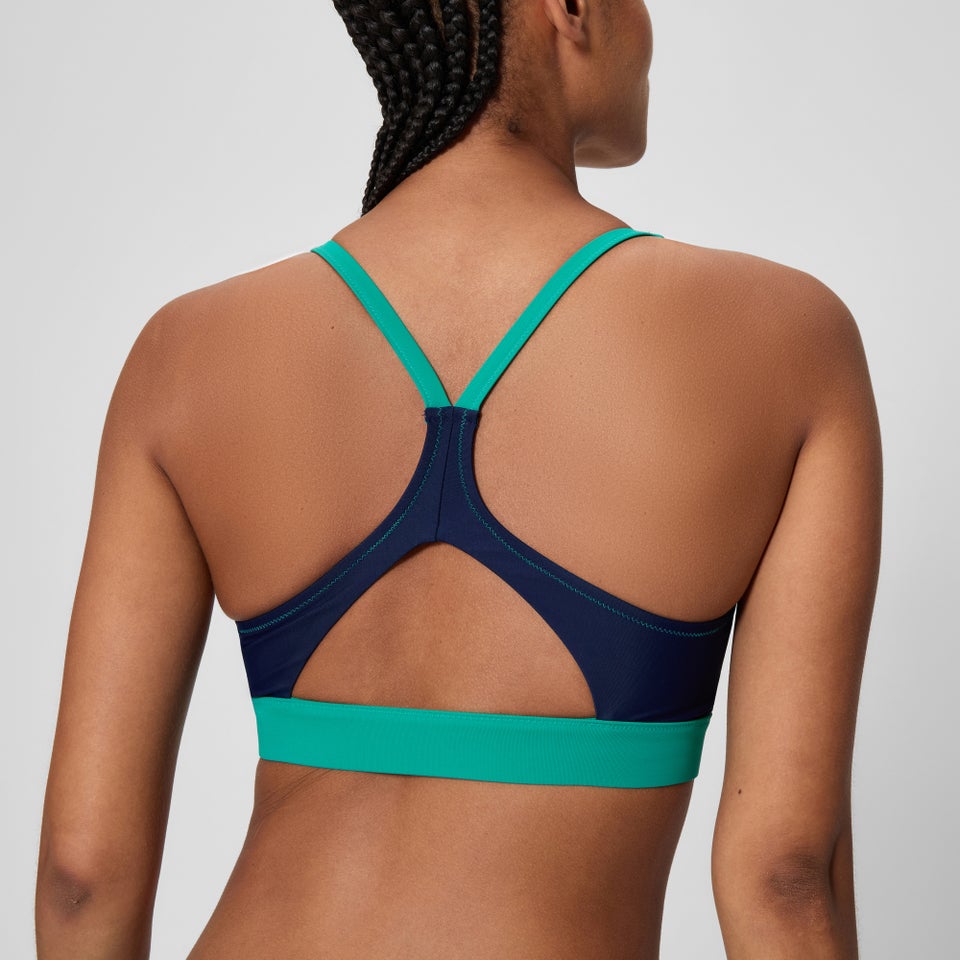 Women's Colorblock Bikini Top Teal/Navy
