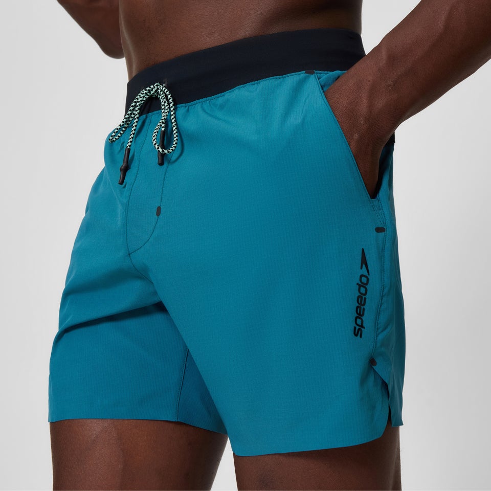 Men's Never Stop Solid 16" Swim Shorts Blue