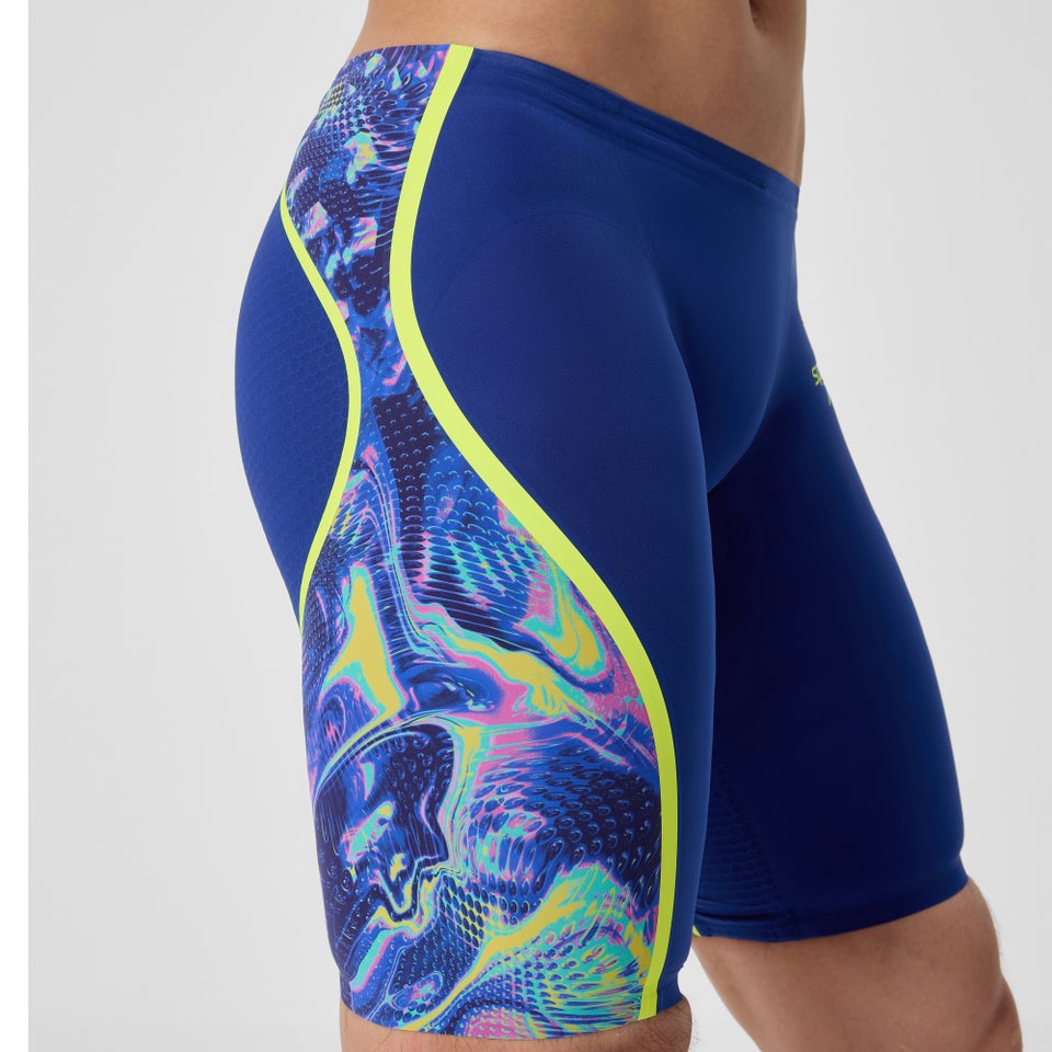 Men's Fastskin LZR Pure Intent 2.0 Jammer Navy/Blue/Yellow