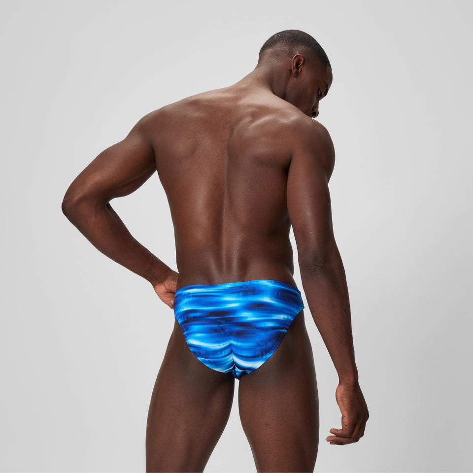 Men's The Speedo Printed 1.5" Brief Blue