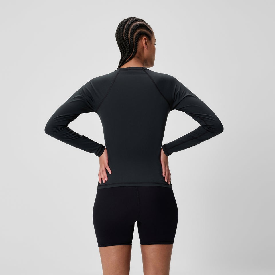 Women's Boom Solid Long Sleeve Rashguard Black