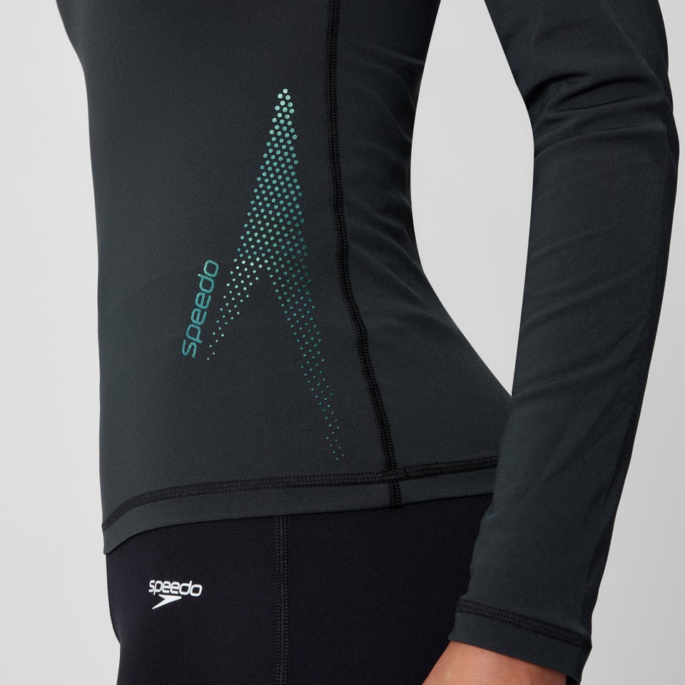 Women's Boom Solid Long Sleeve Rashguard Black