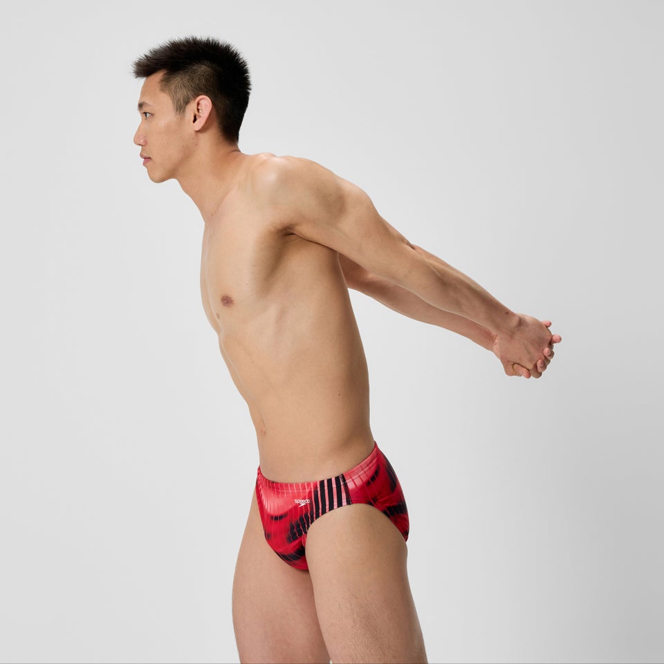 Men's Club Training Printed Brief Red