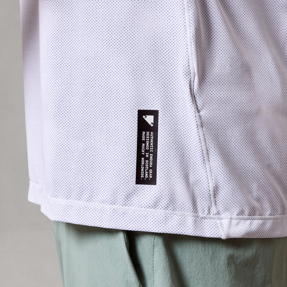 Herren AllTrack Rout K/A Tech T-Shirt - Weiß