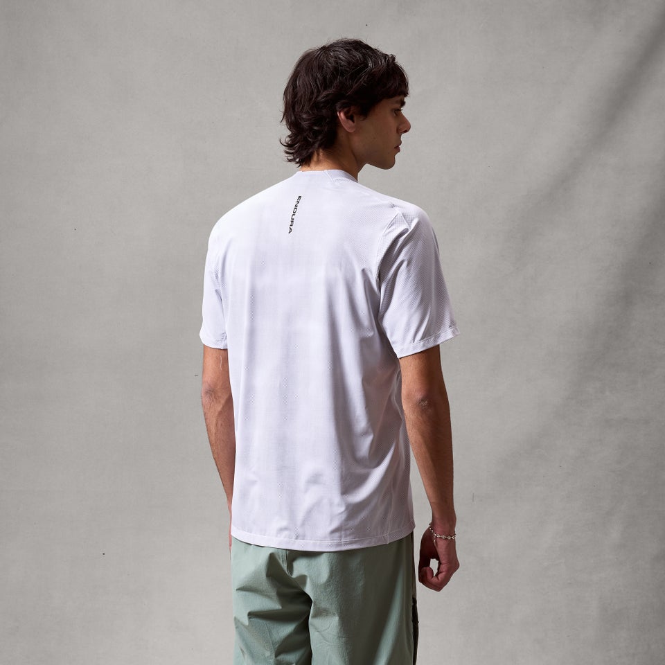 Herren AllTrack Rout K/A Tech T-Shirt - Weiß