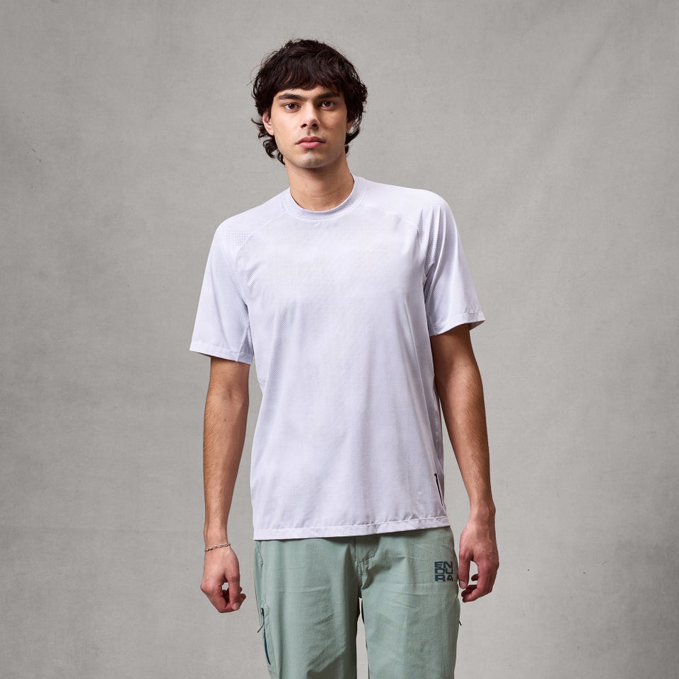 Herren AllTrack Rout K/A Tech T-Shirt - Weiß