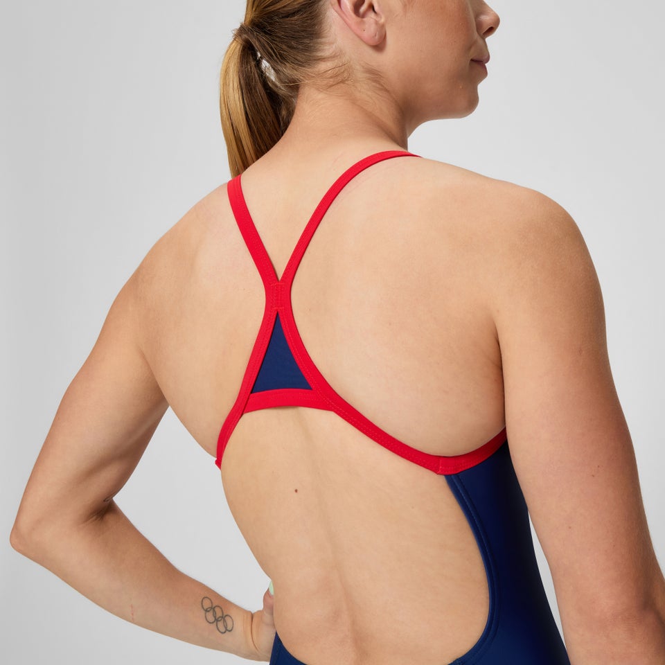 Women's Club Training Turnback One Piece Navy/Red