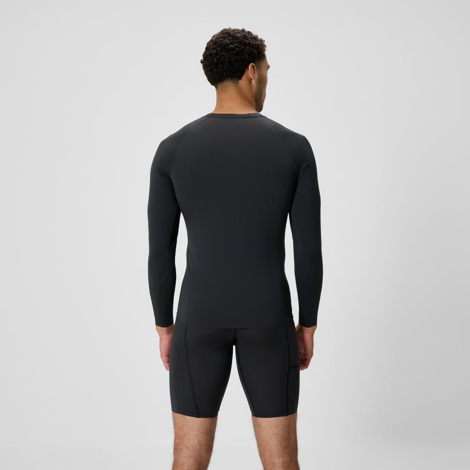 Men's Boom Solid Long Sleeve Rashguard Black