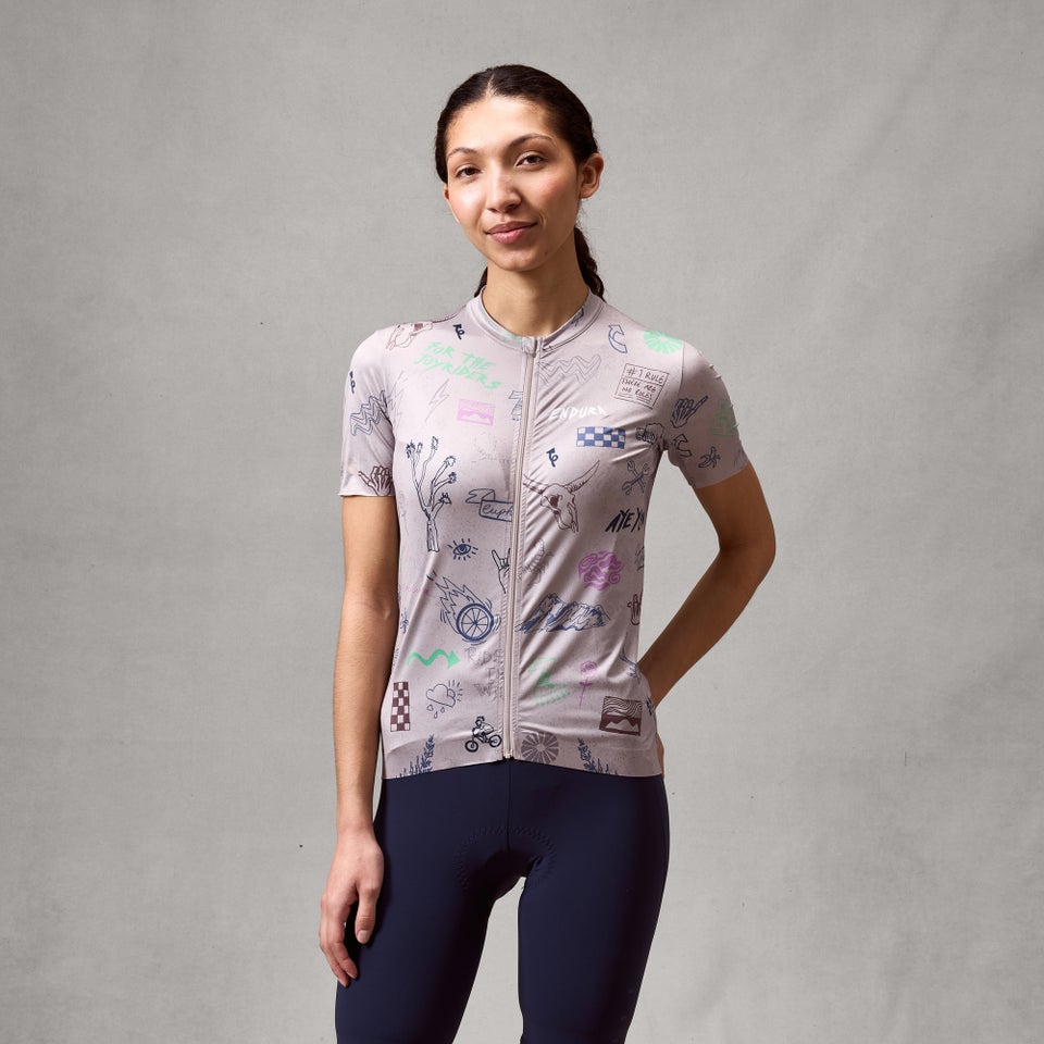 Women's Pro SL S/S Print Jersey - Titanium