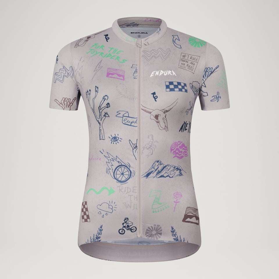 Women's Pro SL S/S Print Jersey - Titanium