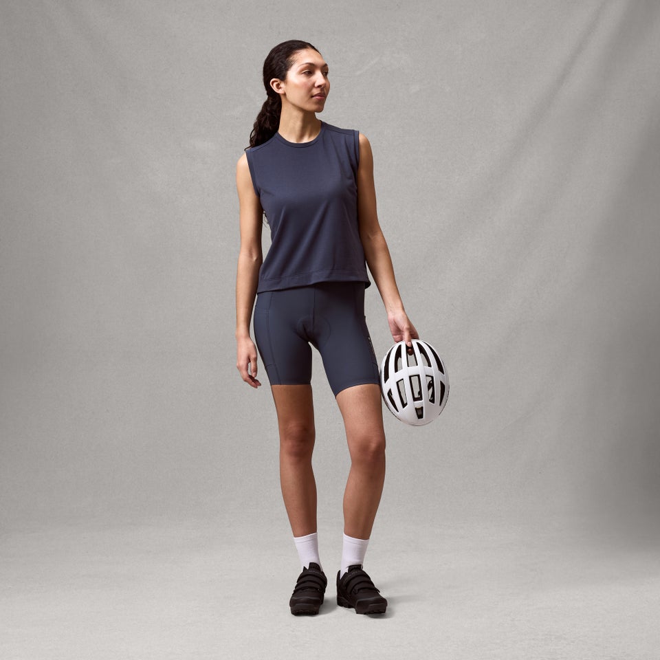 Damen Loop Tech Tank - Carbon Grau