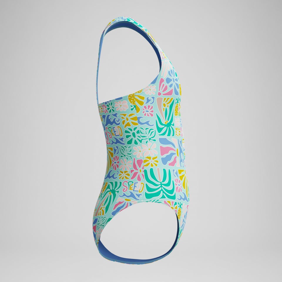 Monopièce à dos nageur imprimé pour femmes, vert