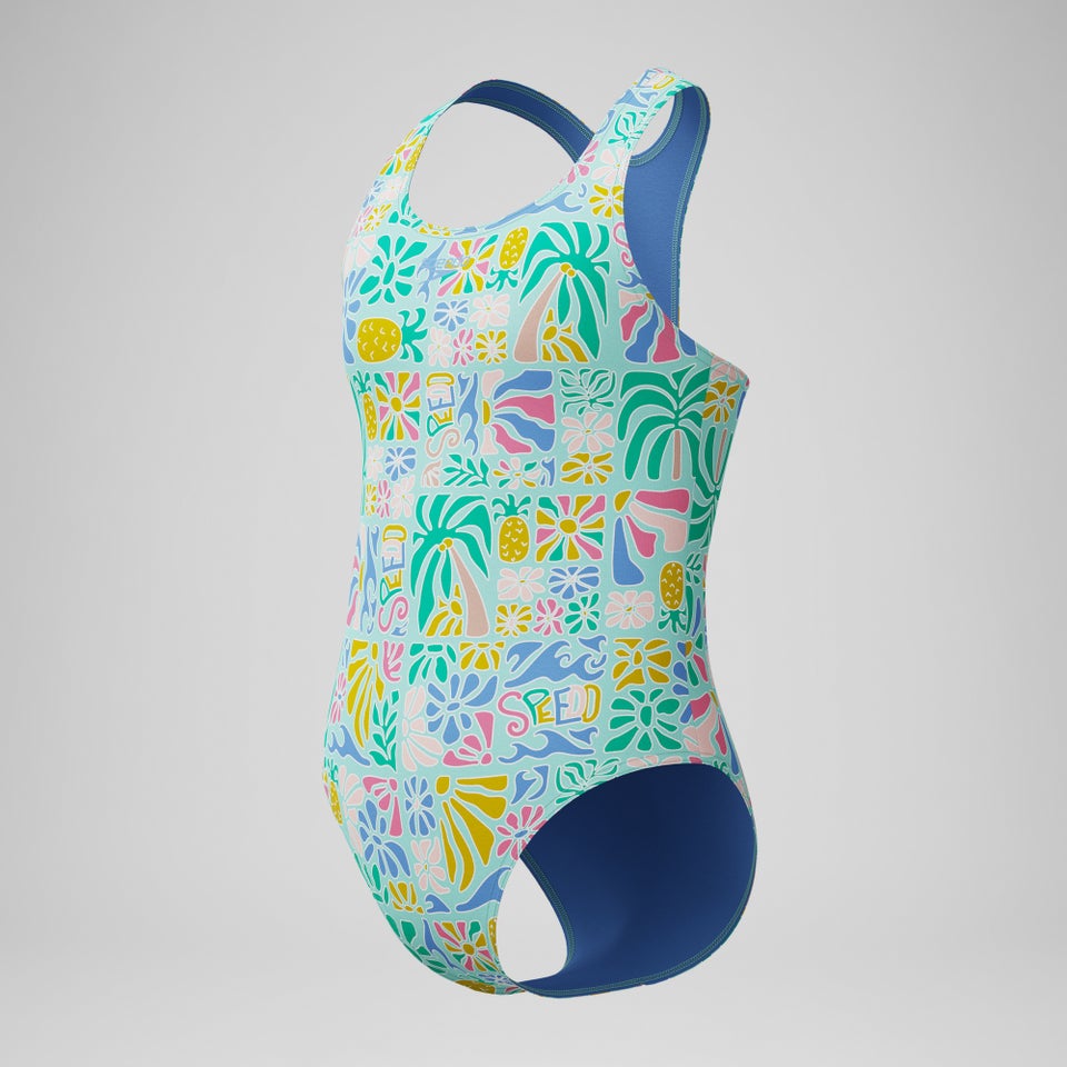 Monopièce à dos nageur imprimé pour femmes, vert