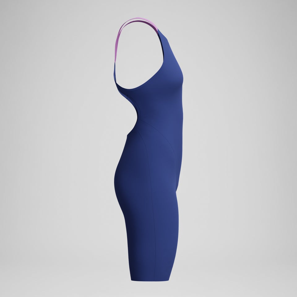 Women's Fastskin LZR Pure Valor 2.0 Openback Kneeskin Navy/Purple