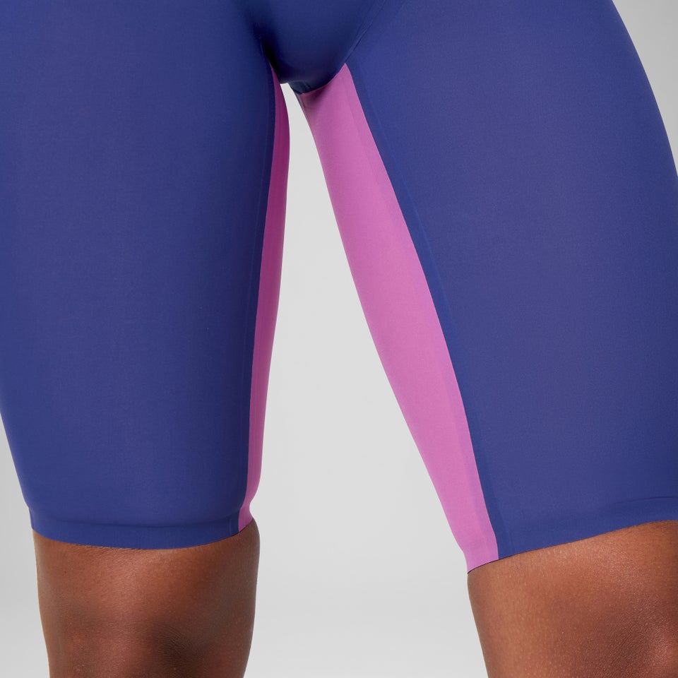 Women's Fastskin LZR Pure Valor 2.0 Openback Kneeskin Navy/Purple