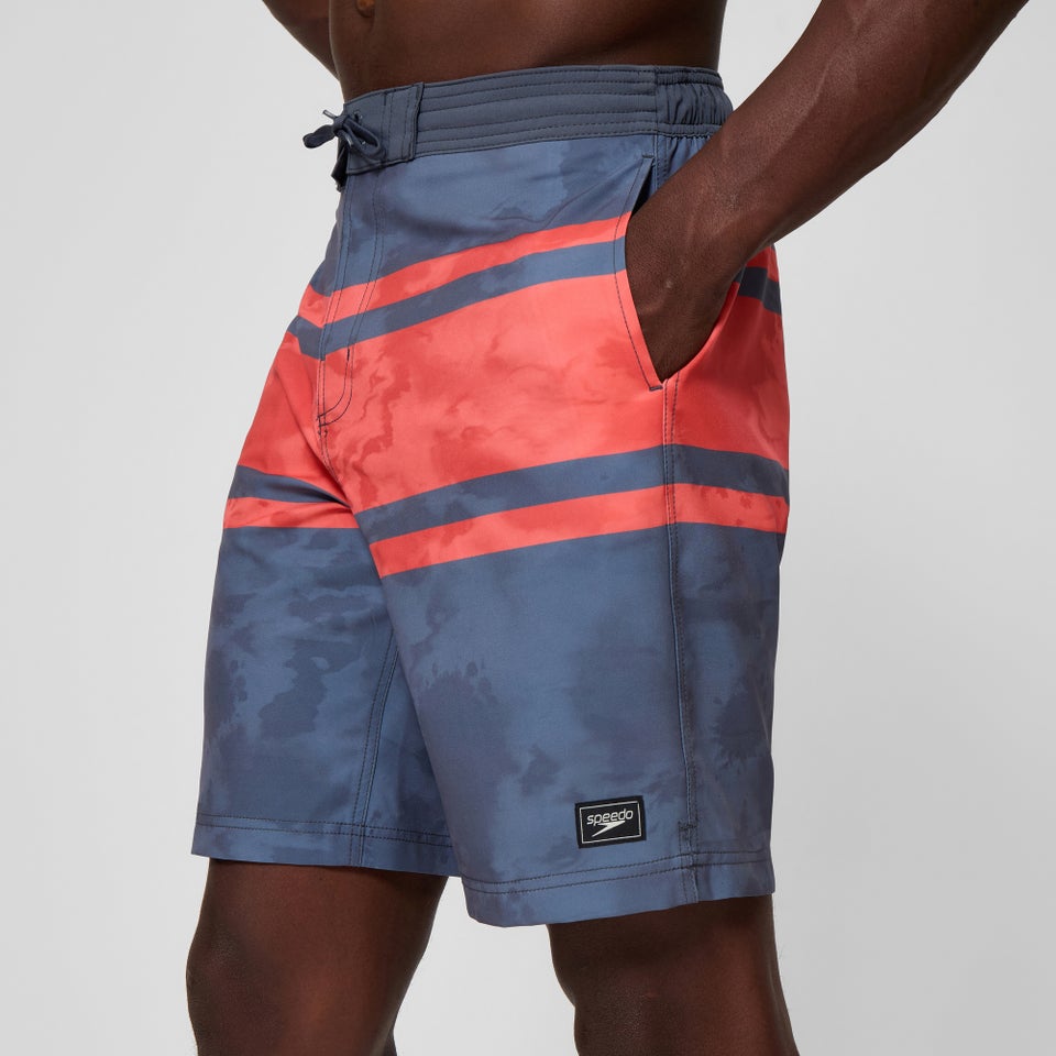 Men's Bondi Print 20" Boardshorts Gray/Coral