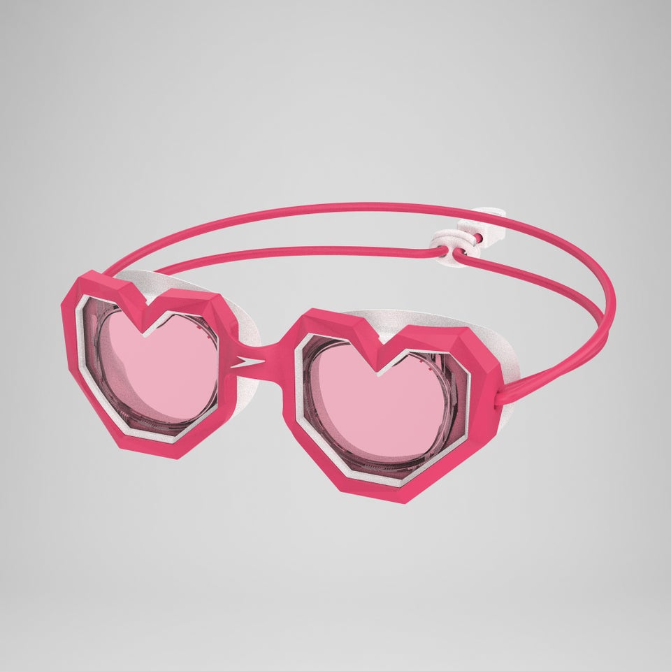 Kids Sunny G Diamond Heart Goggles Pink/Orange