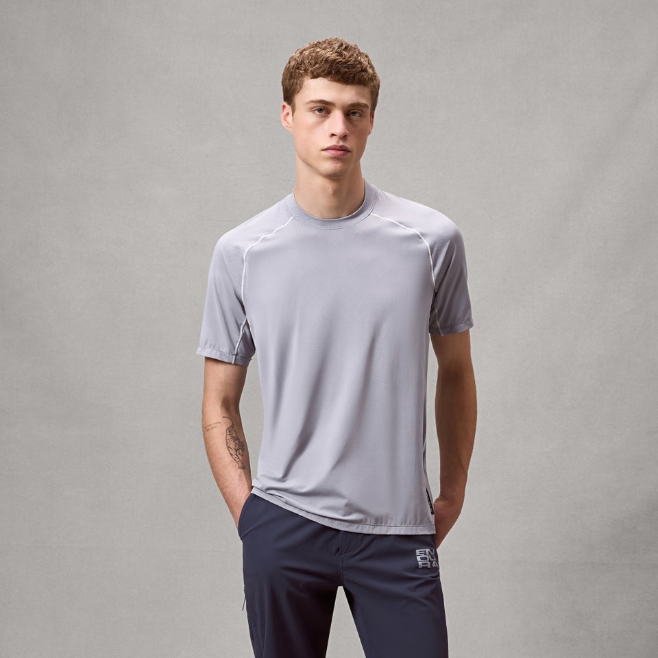 Herren AllTrack Rout K/A Tech T-Shirt - Aluminium