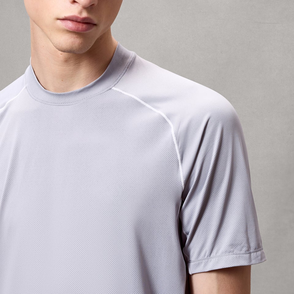 Herren AllTrack Rout K/A Tech T-Shirt - Aluminium