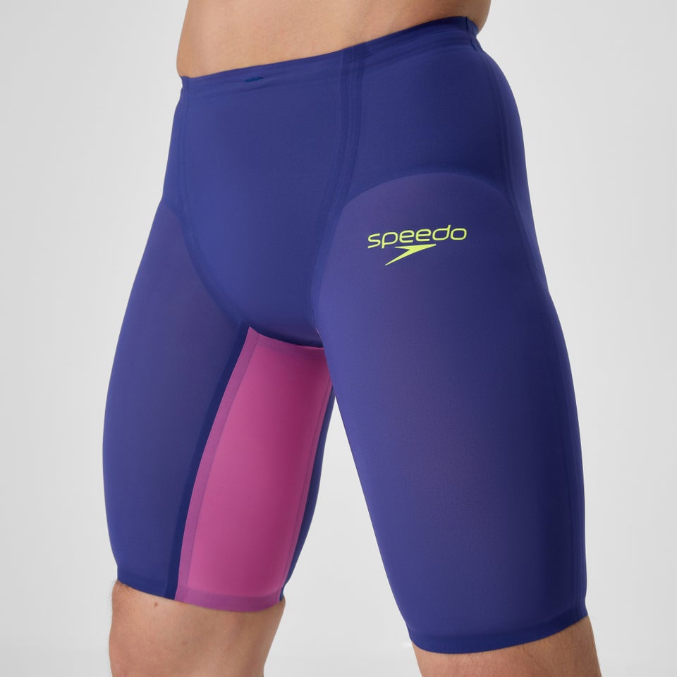 Cuissard de natation taille haute Fastskin LZR Pure Valor 2.0 pour hommes, bleu marin/mauve
