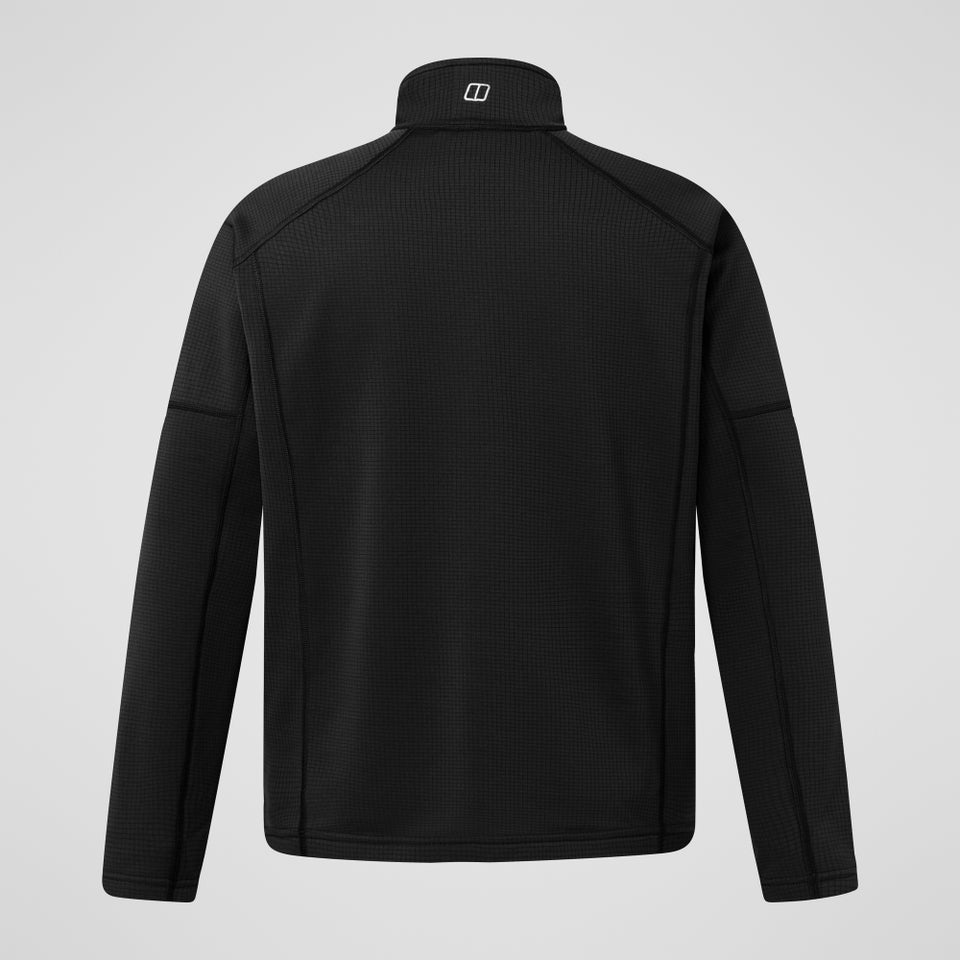 Hareby Half-Zip Fleecejacke für Herren - Schwarz