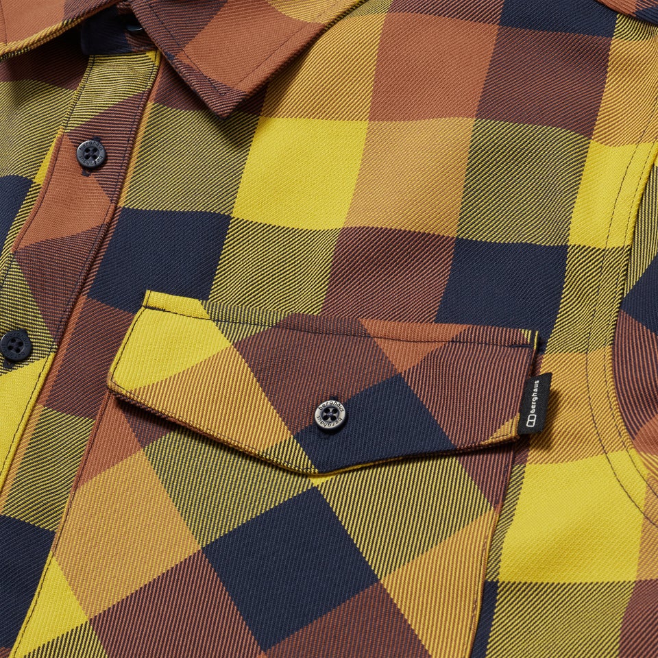 Men's Snarford Shirt - Brown/Dark Blue