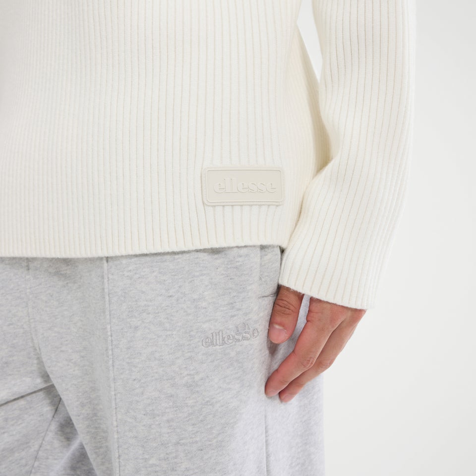 Men's Bruciate Knitted Jumper Off White