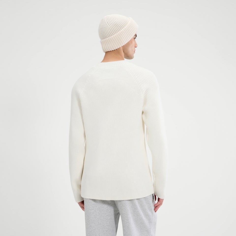 Men's Bruciate Knitted Jumper Off White