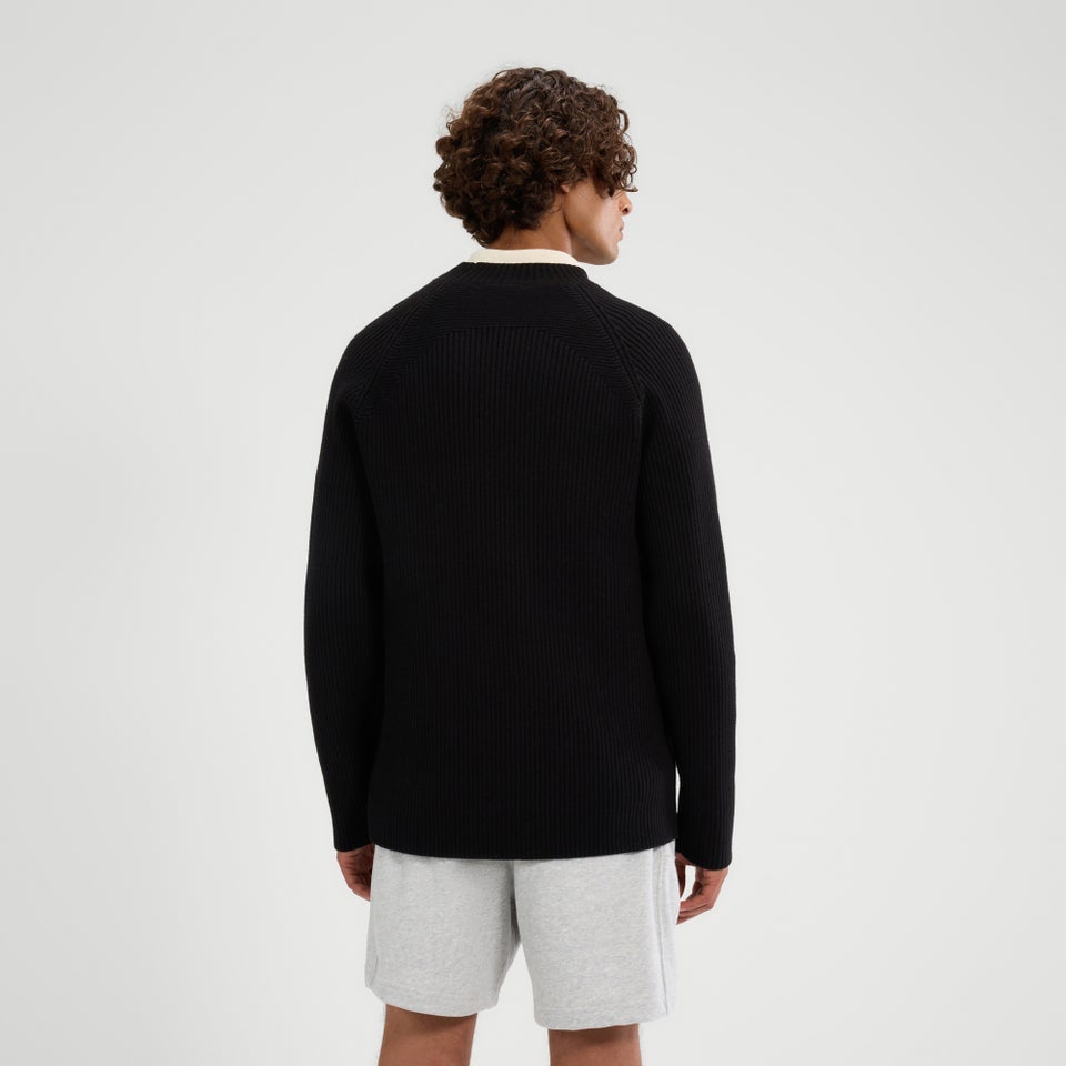 Men's Bruciate Knitted Jumper Black